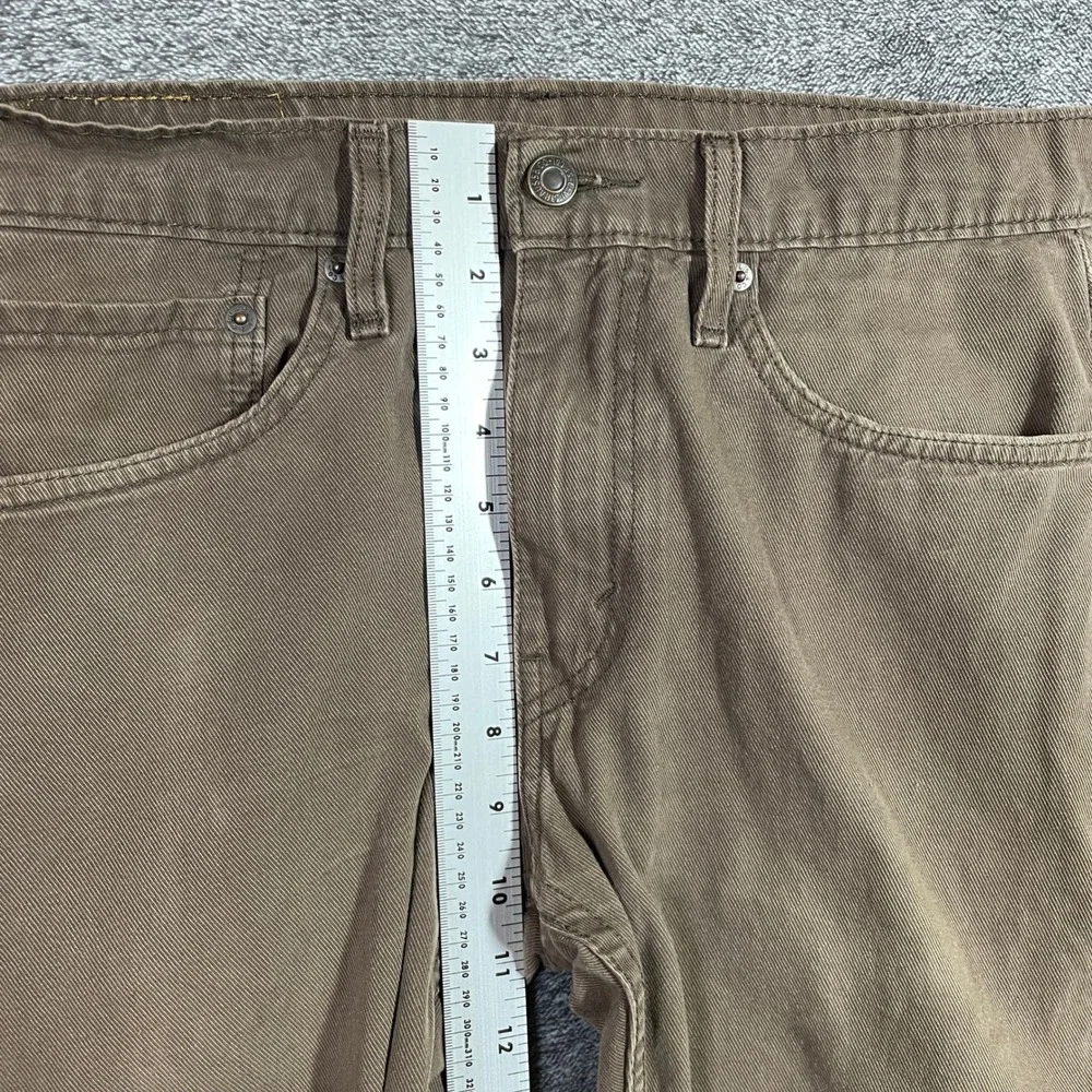 Levi's 512 Jeans Mens 31x30 Slim Taper Brown Stretch Denim Pants
